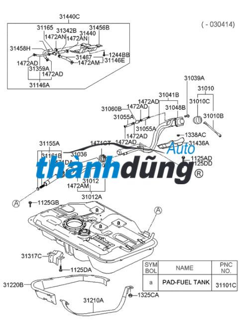 CỔ ĐỔ XĂNG CHEVROLET SPARK 2009 | 96320260 - Ảnh 4