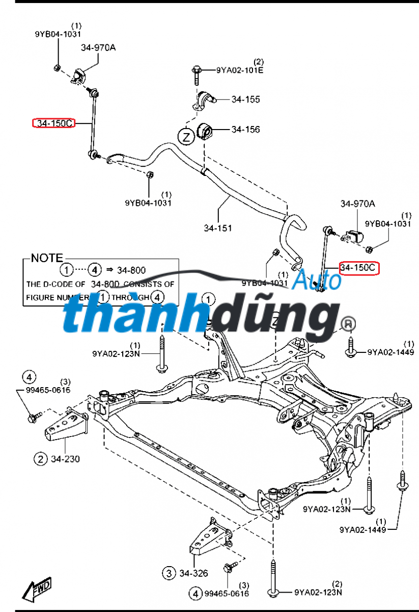 THANH CÂN BẰNG TRƯỚC PHẢI RENAULT KOLEOS | 546687249R - Ảnh 3