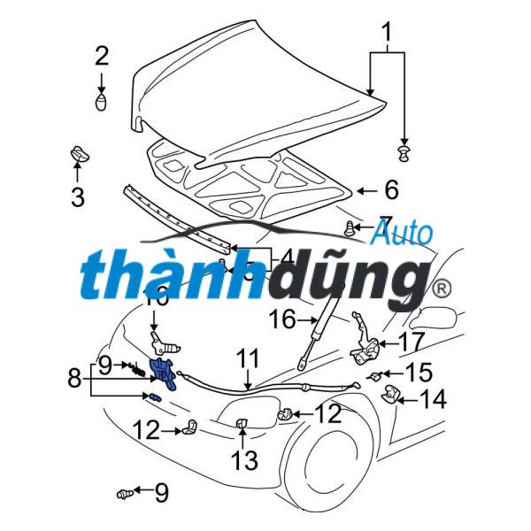 NẮP CAPO XE CHEVROLET AVEO 2011 | 96888444 - Ảnh 4