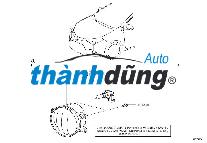 ỐP ĐÈN SƯƠNG MÙ PHẢI MAZDA 3 2021 | BCKB50C11A - Ảnh 3