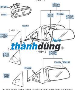 MẶT GƯƠNG CHIẾU HẬU FORD EVEREST 2023 | N1WZ17K707A - Ảnh 4