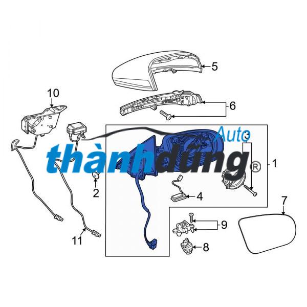 XI NHAN GƯƠNG FORD TRANSIT 2016-2020 - Ảnh 4
