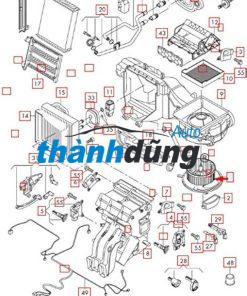 QUẠT DÀN LẠNH TRONG XE TOYOTA ZACE 2002 - Ảnh 2