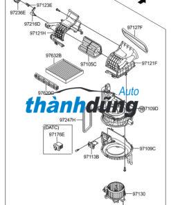 TRỞ QUẠT ĐIỀU HÒA CADILLAC DTS 2007-2011 | 15141283 - Ảnh 4