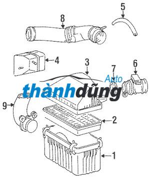 BẦU ĐỰNG LỌC GIÓ FORD RANGER 2006-2009 - Ảnh 4