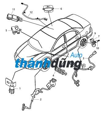 CẢM BIẾN ABS TRƯỚC CHERY QQ 2010 | S123550111 - Ảnh 3