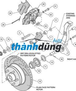 TUY Ô PHANH TRƯỚC PHẢI FORD EVEREST 2012-2018 - Ảnh 4