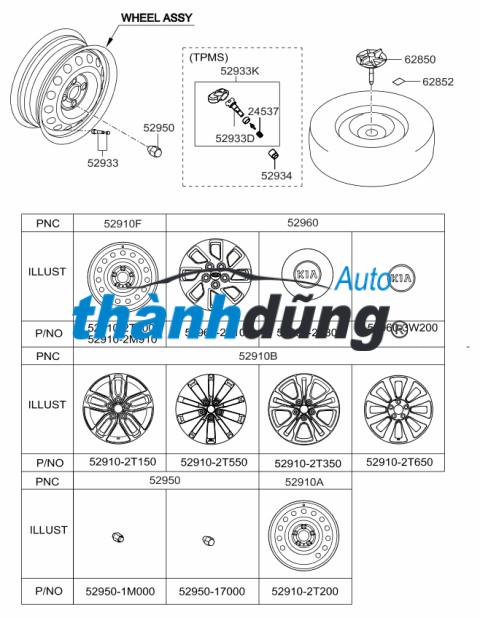 NẮP CHỤP MAY Ơ TOYOTA HILUX 2011 | 4260B0-K020 - Ảnh 3