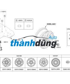 NẮP CHỤP MAY Ơ TOYOTA HILUX 2011 | 4260B0-K020 - Ảnh 4