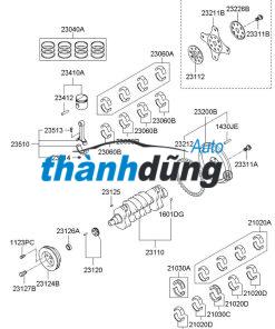 BẠC BIÊN BẠC BALIE PEUGEOT 207 |  0606W9 - Ảnh 4