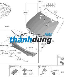 KÍNH CÁNH CỬA SAU TRÁI XE TOYOTA VIOS | 681300D241 - Ảnh 4