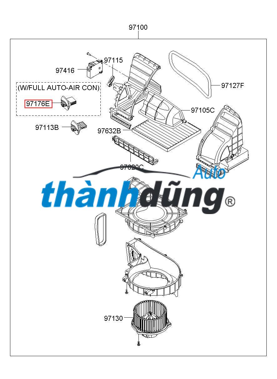 TRỞ QUẠT ĐIỀU HÒA PEUGEOT 408 | 6441AA - Ảnh 3