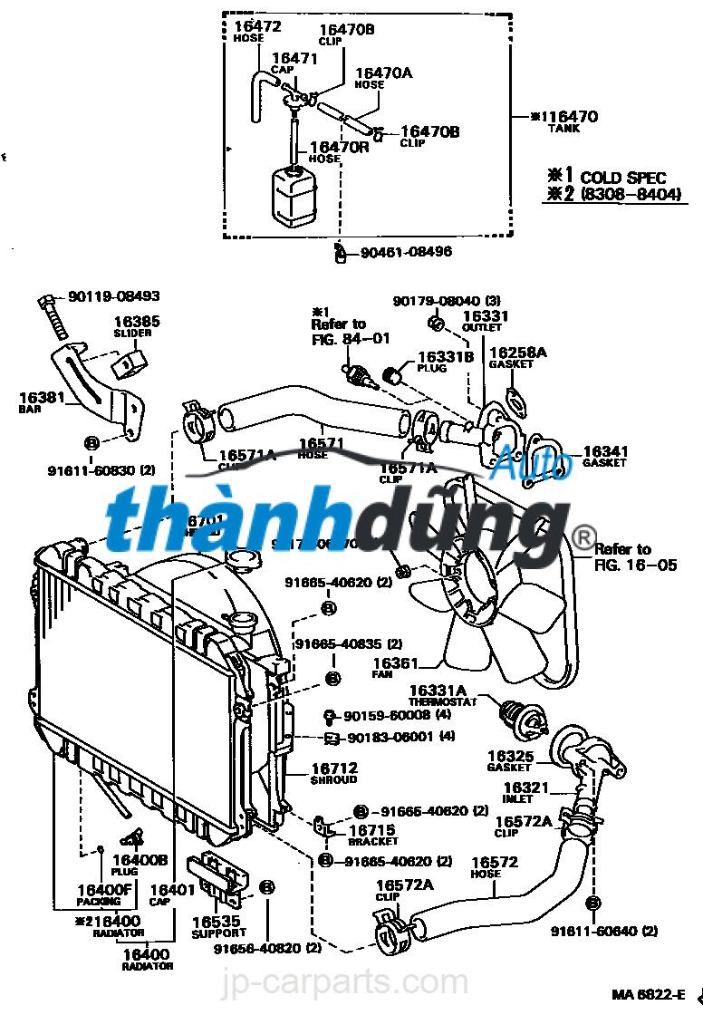 THÂN VAN HẰNG NHIỆT DAEWOO GENTRA 2005-2009 - Ảnh 3