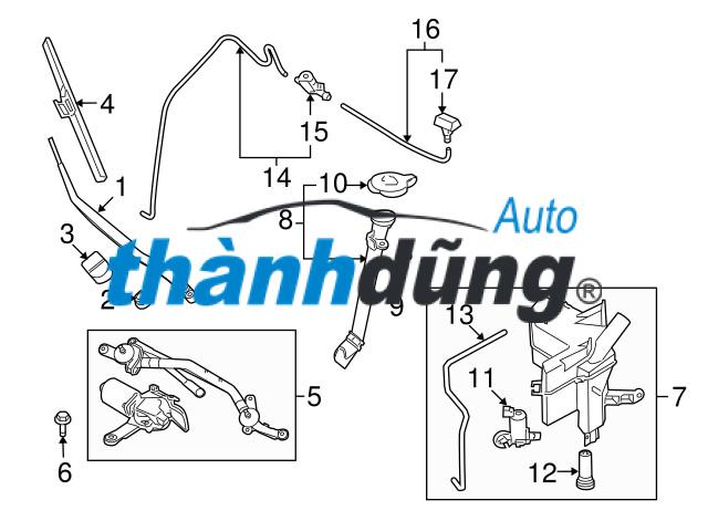 BÌNH NƯỚC RỬA KÍNH CHEVROLET SPARK 1.2 2014 | J95961342 - Ảnh 4
