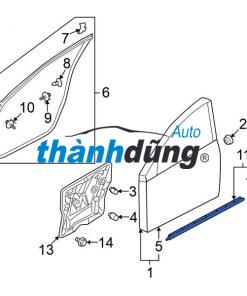 GIOĂNG KHUNG CỬA TRƯỚC HONDA HRV 2021 | 72315T7A003 - Ảnh 3