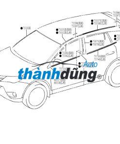 NẸP CHÂN KÍNH TRƯỚC TRÁI HYUNDAI ACCENT 2016 | 822201R000 - Ảnh 3