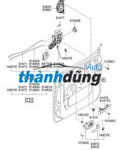 CƠ CẤU NGẬM KHÓA CỬA TRƯỚC TOYOTA ZACE 2004 | 693400B080 - Ảnh 4