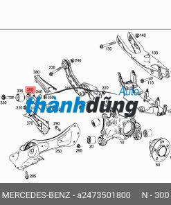 CÀNG CONG TRƯỚC MERCEDES SLK350 | A2043303211 - Ảnh 4