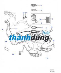 NẮP KHÓA CỤM BƠM XĂNG PEUGEOT 3008 - Ảnh 3
