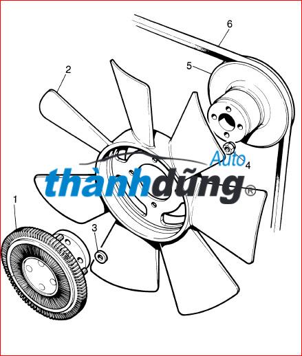 CÁNH QUẠT LY TÂM SSANGYONG MUSSO | 0002005822 - Ảnh 4