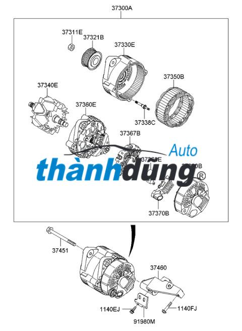 PULY MÁY PHÁT HYUNDAI PORTER 2 | 535024510 - Ảnh 3