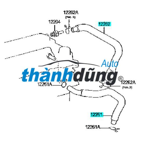 ỐNG THÔNG HƠI MẶT MÁY TOYOTA HIGHLANDER 2005 | 1226128021 - Ảnh 3
