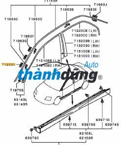 NẸP MẠ CÁNH CỬA XE HYUNDAI AVANTE 2011 |  87712-2Q000 - Ảnh 3