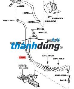 ỐNG DẦU TRỢ LỰC LÁI TOYOTA CAMRY 2.0 2011 | 4434806340 - Ảnh 4