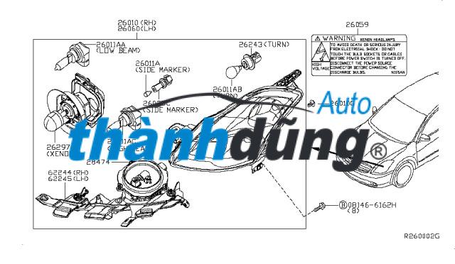 TAI CÀI ĐÈN PHA PHỤ XE HONDA CRV 2009 - Ảnh 4