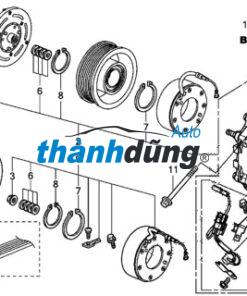 PULY LỐC LẠNH PEUGEOT 4008 | 1606467480 - Ảnh 4