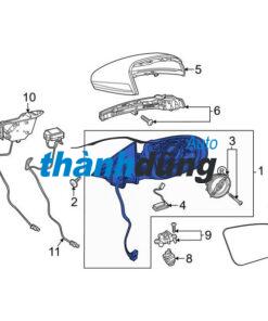ỐP GƯƠNG (KÍNH) CHIẾU HẬU FORD RANGER | AB39-17K747-AA - Ảnh 4