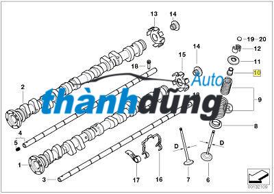PHỚT GHÍT XUPAP XE KIA K165 | 0K65A10155A - Ảnh 3