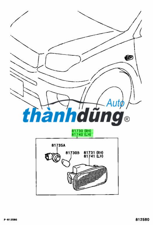 XI NHAN TRÁI FORD LASER 2001 | B27K5107X - Ảnh 4