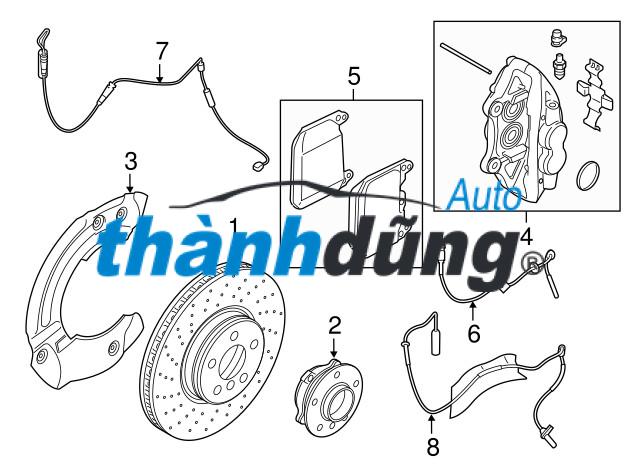 TUY Ô PHANH TRƯỚC PHẢI FORD RANGER 2013 | EB3C2078EC - Ảnh 4