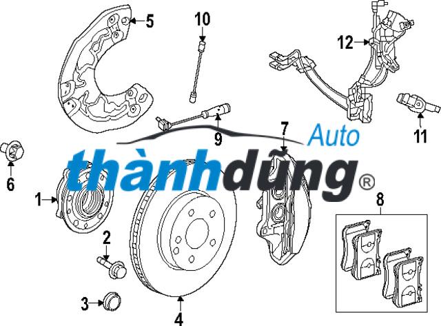 TUY Ô PHANH TRƯỚC PHẢI FORD RANGER 2013 | EB3C2078EC - Ảnh 3