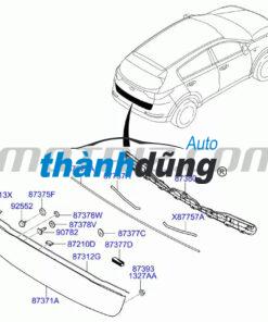 Alternative view of NẸP MẠ CỐP SAU MITSUBISHI PAJERO SPORT 2009 | 8341A108