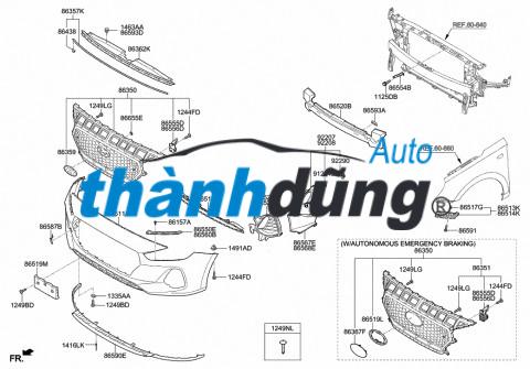 GIOĂNG NẮP CAPO XE HYUNDAI ACCENT 2012 | 863571R000 - Ảnh 4