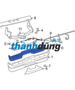 NẮP BỆ DẴM CHÂN CẢN SAU MITSUBISHI TRITON 2020 | 6420A051 - Ảnh 4