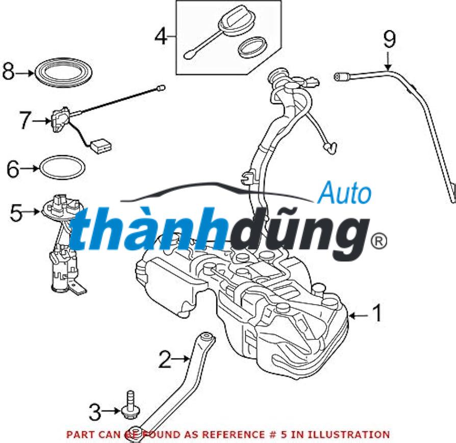 NẮP VẶN CỤM BƠM XĂNG HYUNDAI TUCSON 2014 | 311523W000 - Ảnh 4