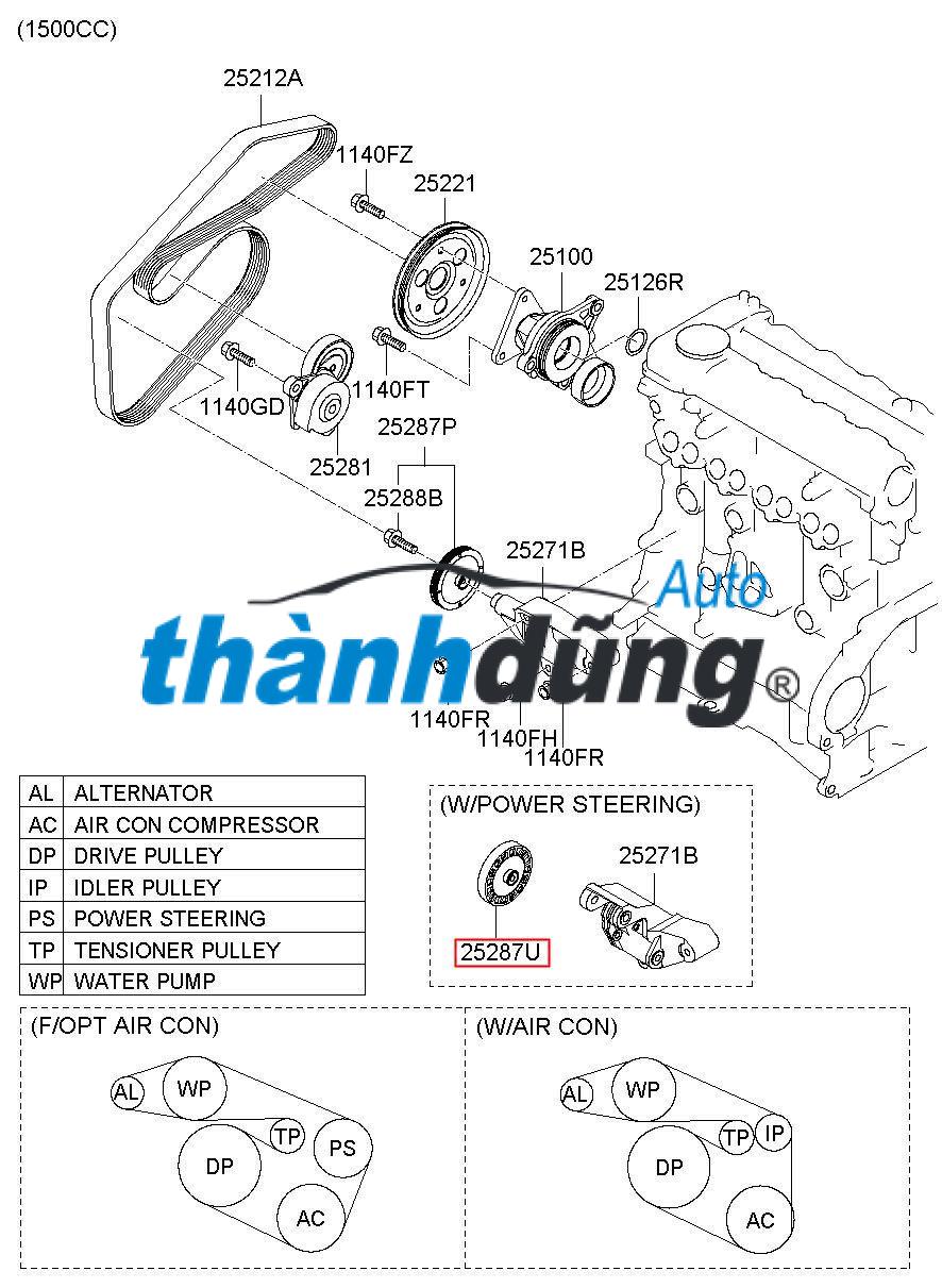 BẠC ĐẠN TỲ TỔNG RENAULT KOLEOS | 11925EA00A - Ảnh 3