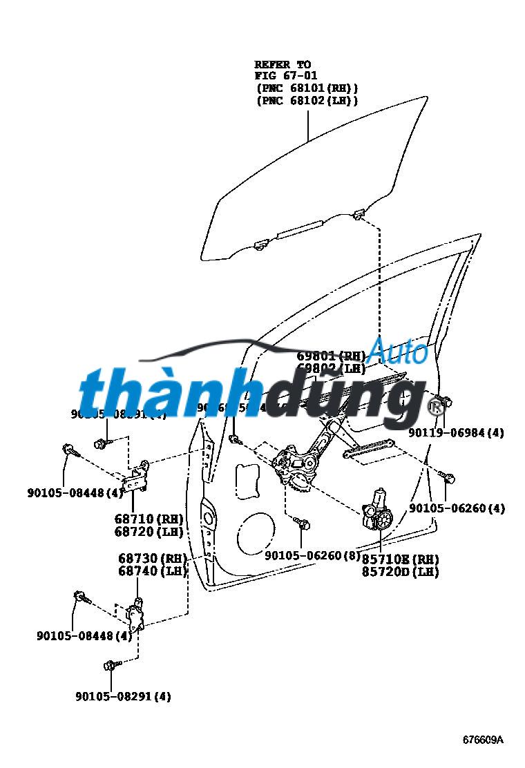 BẢN LỀ CÁNH CỬA XE VEAM STAR | 610601001 - Ảnh 3