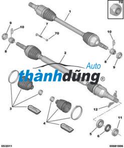 BI LÁP TRUNG GIAN XE HONDA CIVIC 2010 | 91057SR3008 - Ảnh 4