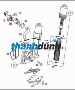ỐNG NƯỚC RA KÉT GIẢI NHIỆT NHỚT NISSAN NAVARA 2010 | 213085X00A - Ảnh 4