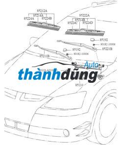 THANH GIẰNG GẠT MƯA DAEWOO LACETTI EX 2004 | 96474947 - Ảnh 4