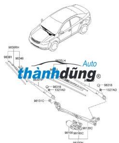THANH GIẰNG GẠT MƯA DAEWOO LACETTI EX 2004 | 96474947 - Ảnh 3