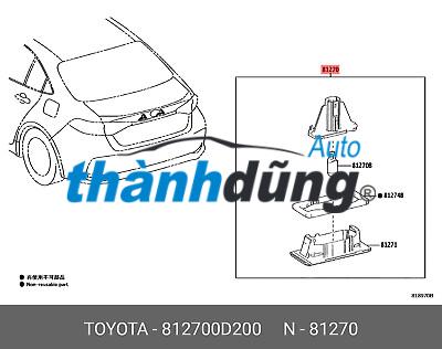 ĐÈN SOI BIỂN SỐ TOYOTA FORTUNER GUN165 | 812700K100 - Ảnh 4