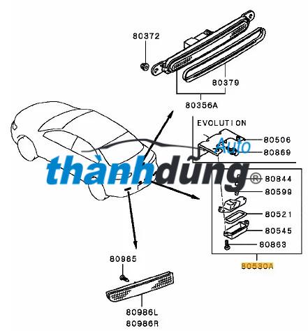 ĐÈN SOI BIỂN SỐ TOYOTA FORTUNER GUN165 | 812700K100 - Ảnh 3