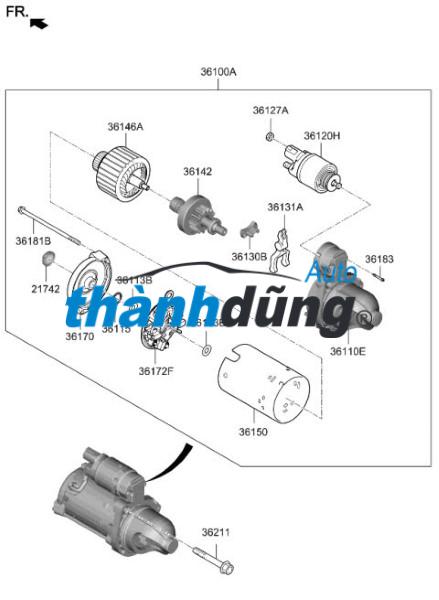 CHỔI THAN ĐỀ MITSUBISHI PAJERO 2004 | MD611217 - Ảnh 3