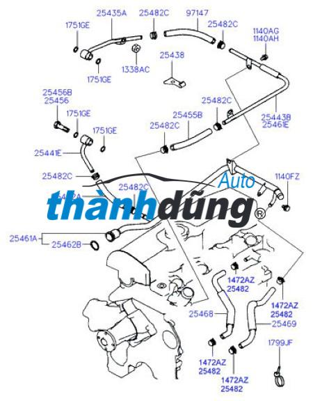 TUY Ô NƯỚC TURBO HYUNDAI PORTER 2 | 2544342630 - Ảnh 3