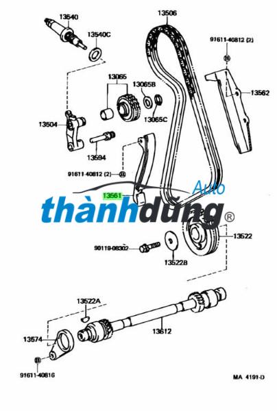 DẪN HƯỚNG XÍCH CAM XE PEUGEOT 5008 2020 | 9816058680 - Ảnh 3